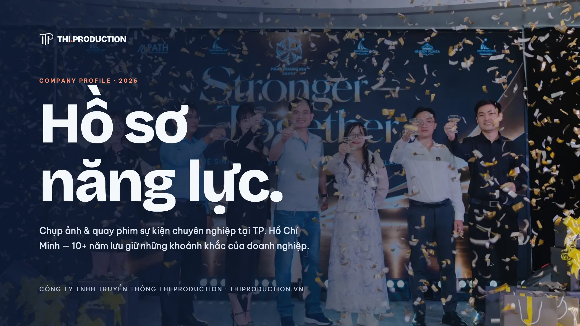Hồ sơ năng lực THI Production 2026 – trang 1: Bìa – Hồ sơ năng lực THI Production 2026